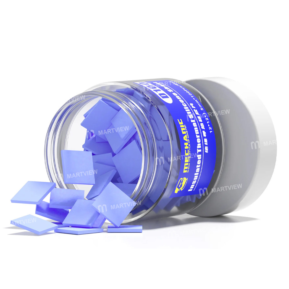 mechanic d100-insulated-thermal-silicone-sheet-for-motherboard-chip--100pcs-1