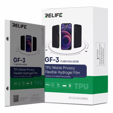 Relife GF-3 7-inch Full Screen Coverage Anti-peep Matte Hydrogel Film for Cutting Machine - 50Pcs