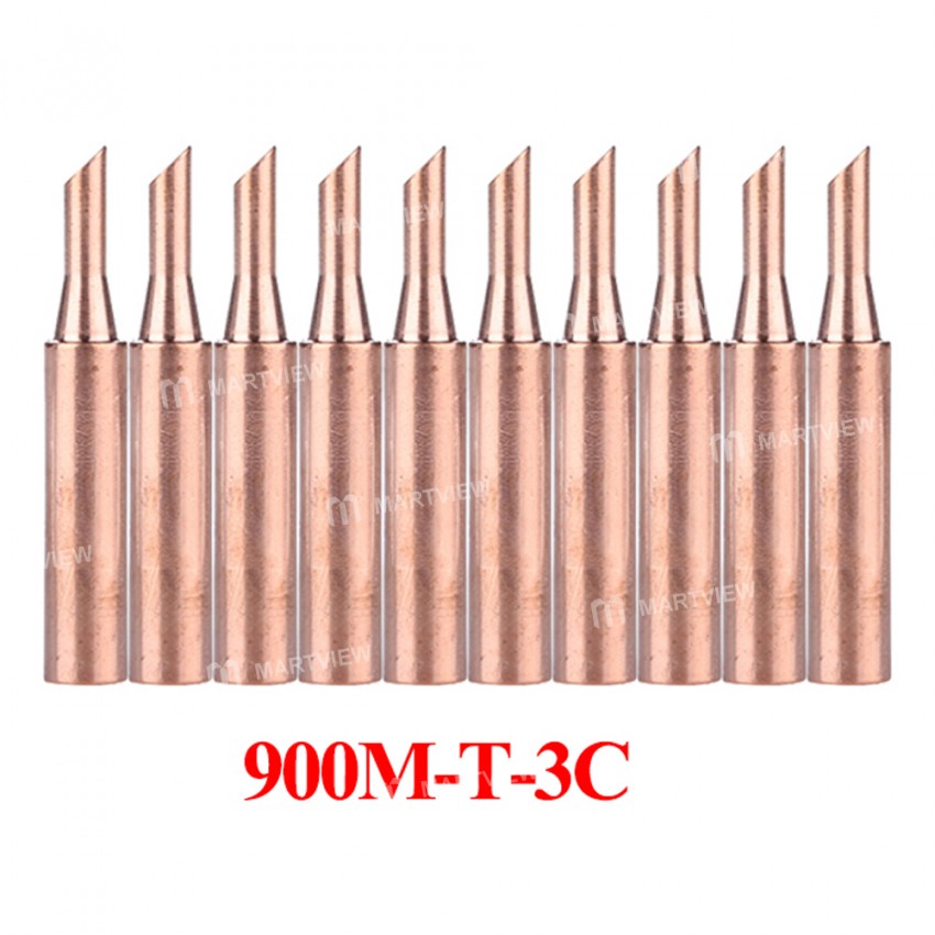 900M-T Series Pure Copper Soldering Iron Tip -10Pcs
