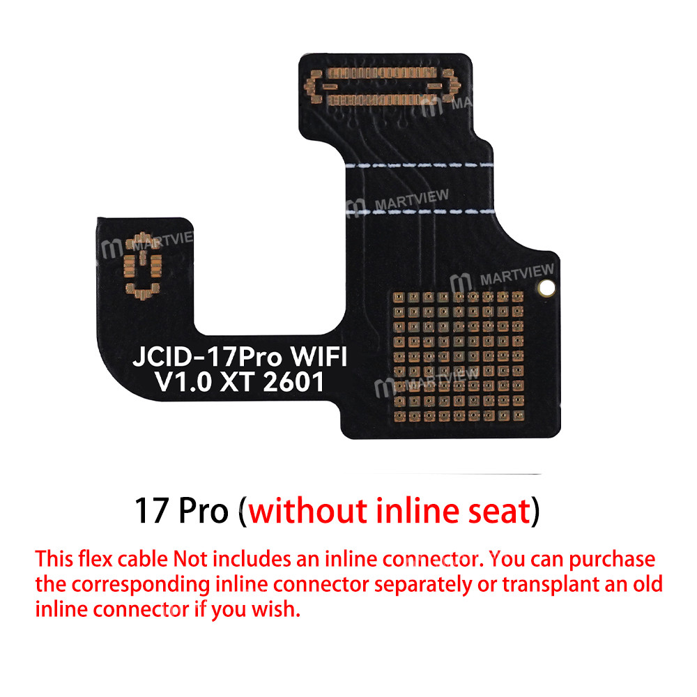 jcid motherboard-wifi-earpiece-repair-flex-cable-without-inline-seat-for-iphone-17-pro-17pro-max-3