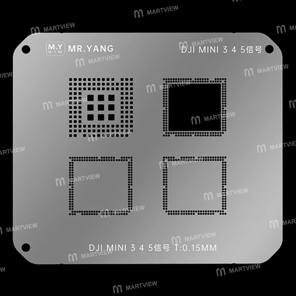 mryang 015mm-drone-signal-chip-bga-reballing-stencil-tin-planting-platform-for-gji-mini-3-4-5-2