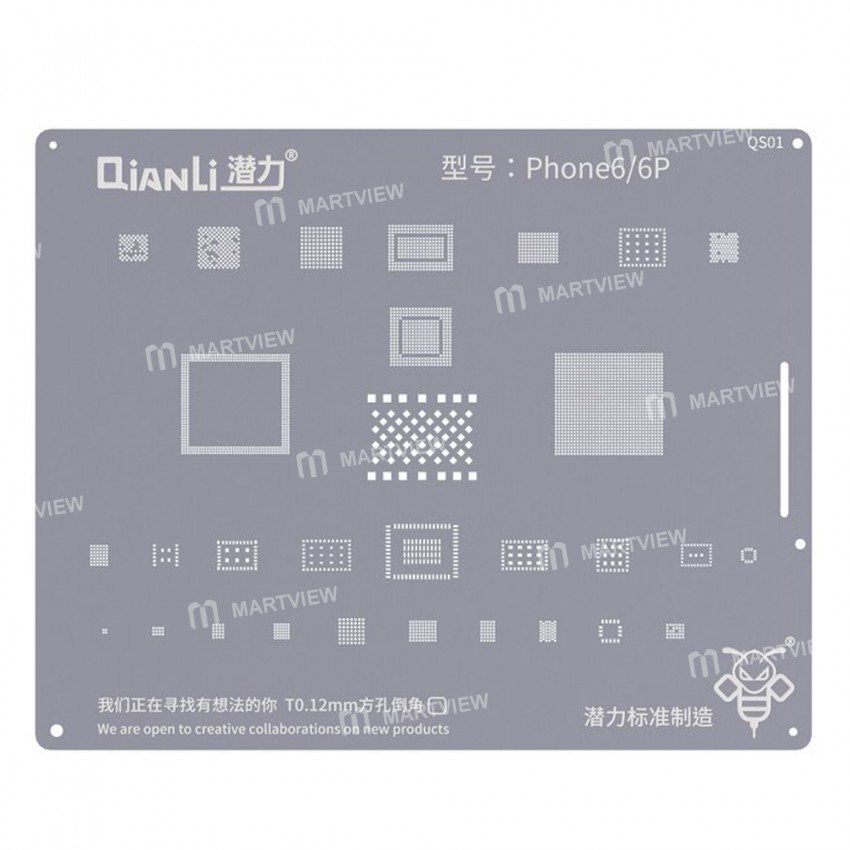 qianli 012mm-bga-reballing-stencil-set-for-iphone-6g-to-13pro-max-apple-a8-to-a15-cpu-11
