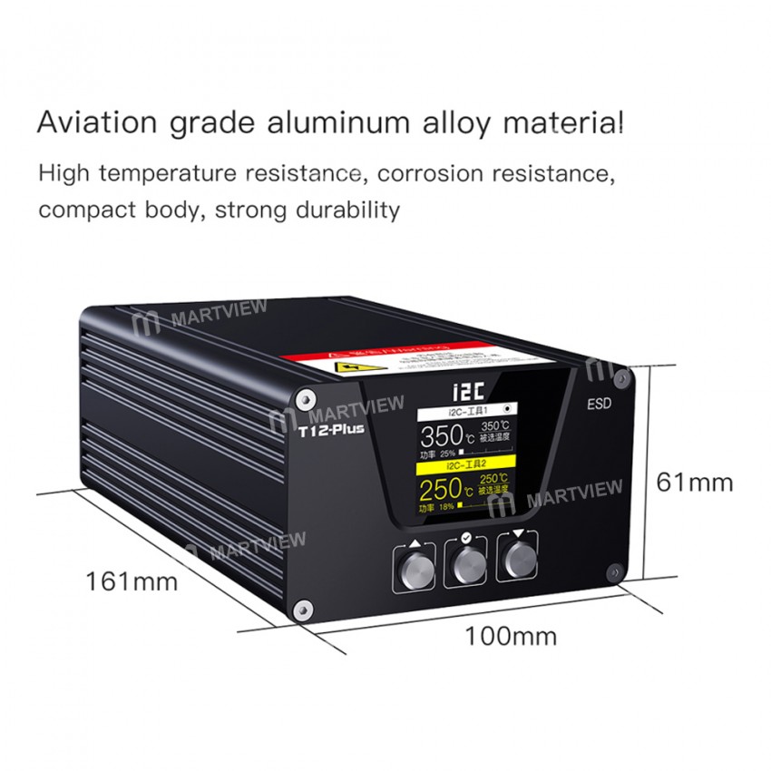 i2C T12-Plus Dual-Station High-Power 240W Smart Soldering Station