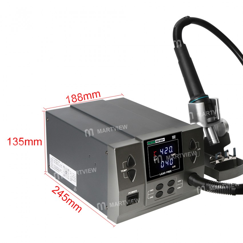sugon 8610d-1000w-high-power-heat-gun-digital-display-desoldering-rework-station-3