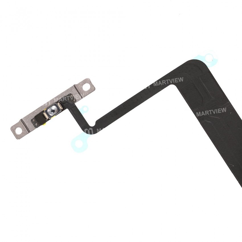 Replacement power button flex cable with metal bracket assembly for iPhone 12 pro max