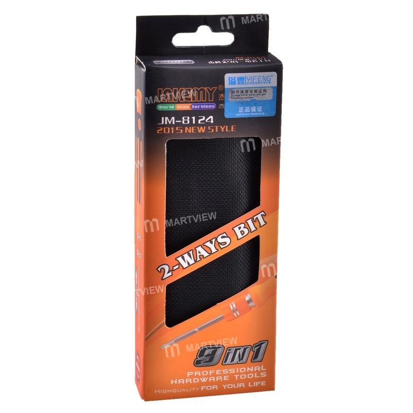 JAKEMY JM-8124 (9 in 1) Screwdriver Portable Repair Tools Kit