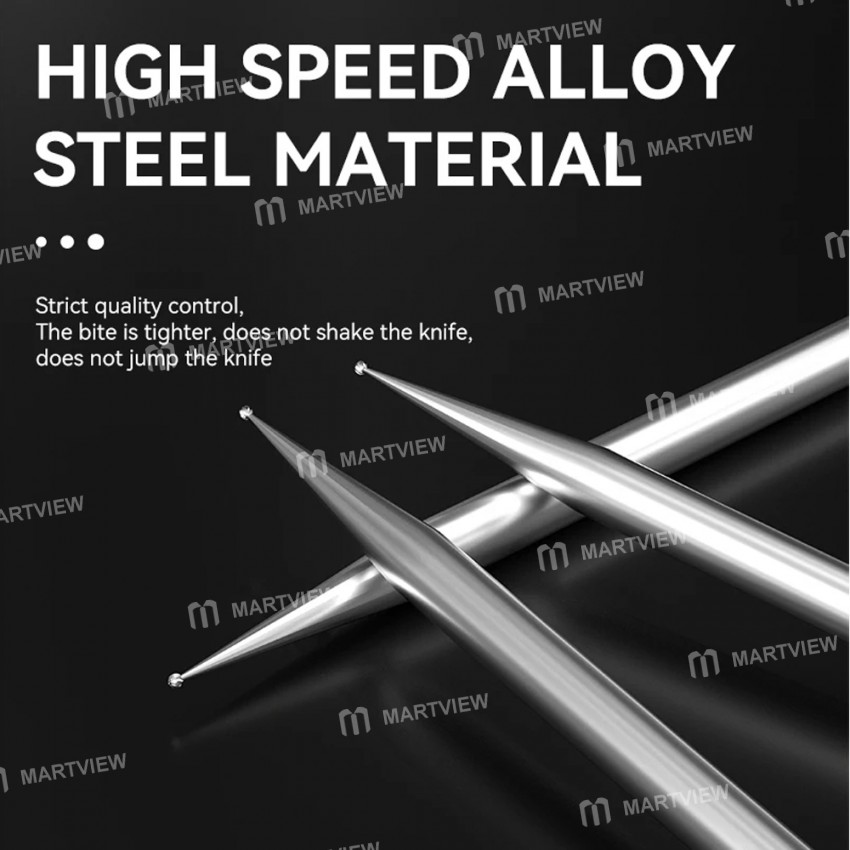luowei 235mm-diameter-spherical-straight-needle-laminate-grinding-head-set-5