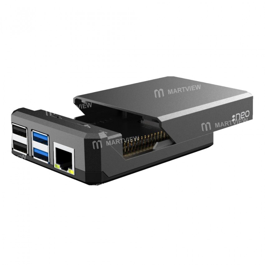 Argon NEO Sliding Magnetic Cooling Aluminum Alloy Shell for Raspberry Pi 4B