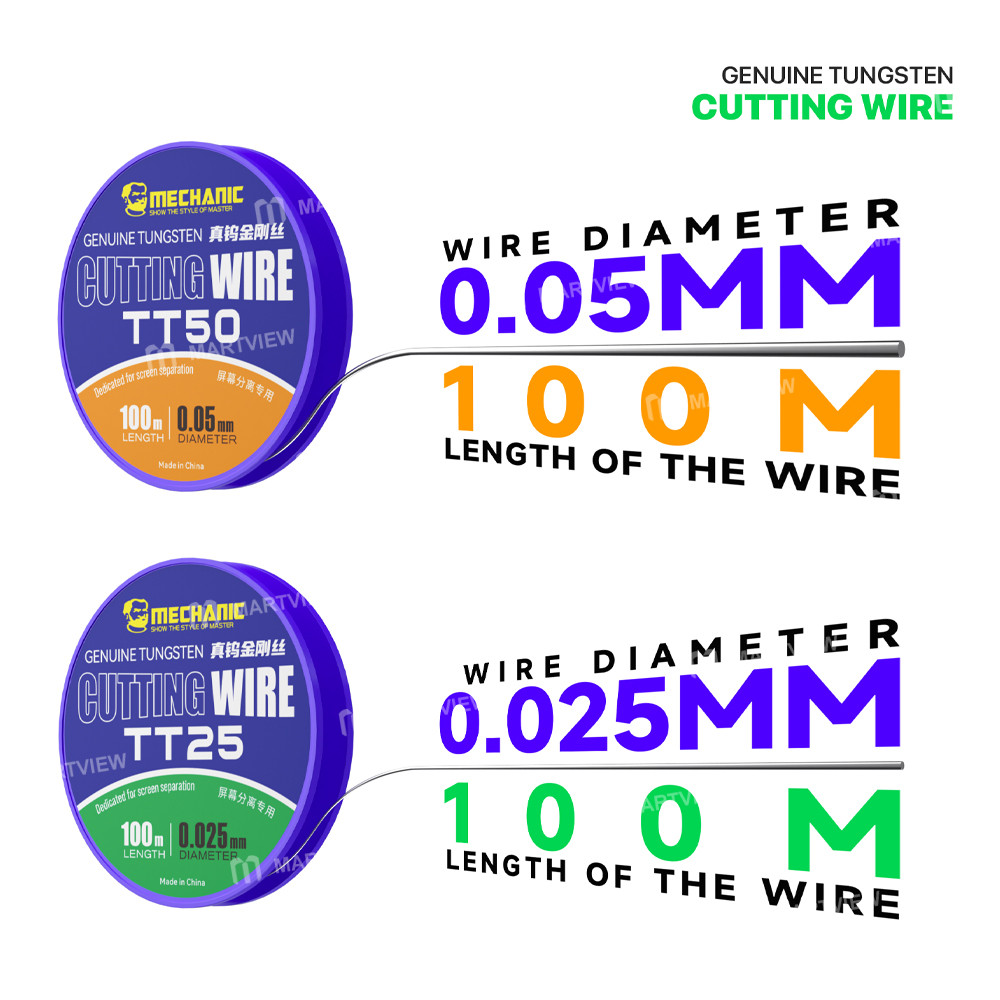 mechanic tt25-tt50-high-hardness-screen-separation-genuine-tungsten-diamond-wire--100meter-5