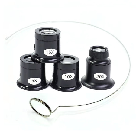 5X / 10X / 15X / 20X Repair Magnifying Glass Set for Mobile Phone and Watch Repair