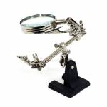 168Z Magnifying Glass with 2 Auxiliary Clip Magnifier for Mobile Phone Repair Tool