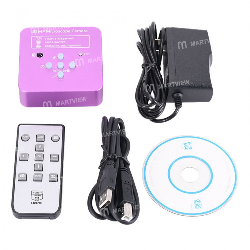 HD 51MP 60FPS HDMI USB Industry Video Microscope Camera