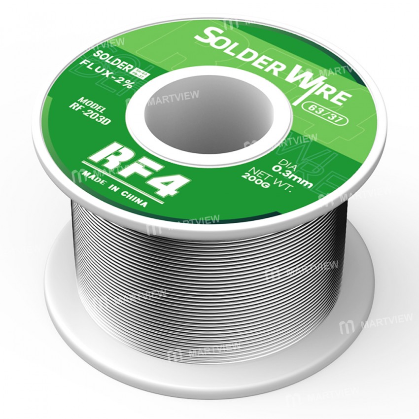 rf4 rf-203d-200g-03mm-63sn-lead-free-rosin-core-solder-tin-wire-4
