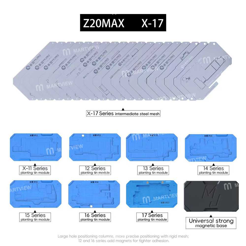 mijing z20-max-motherboard-middle-layer-planting-tin-platform-for-iphone-x-to-17pro-max-1