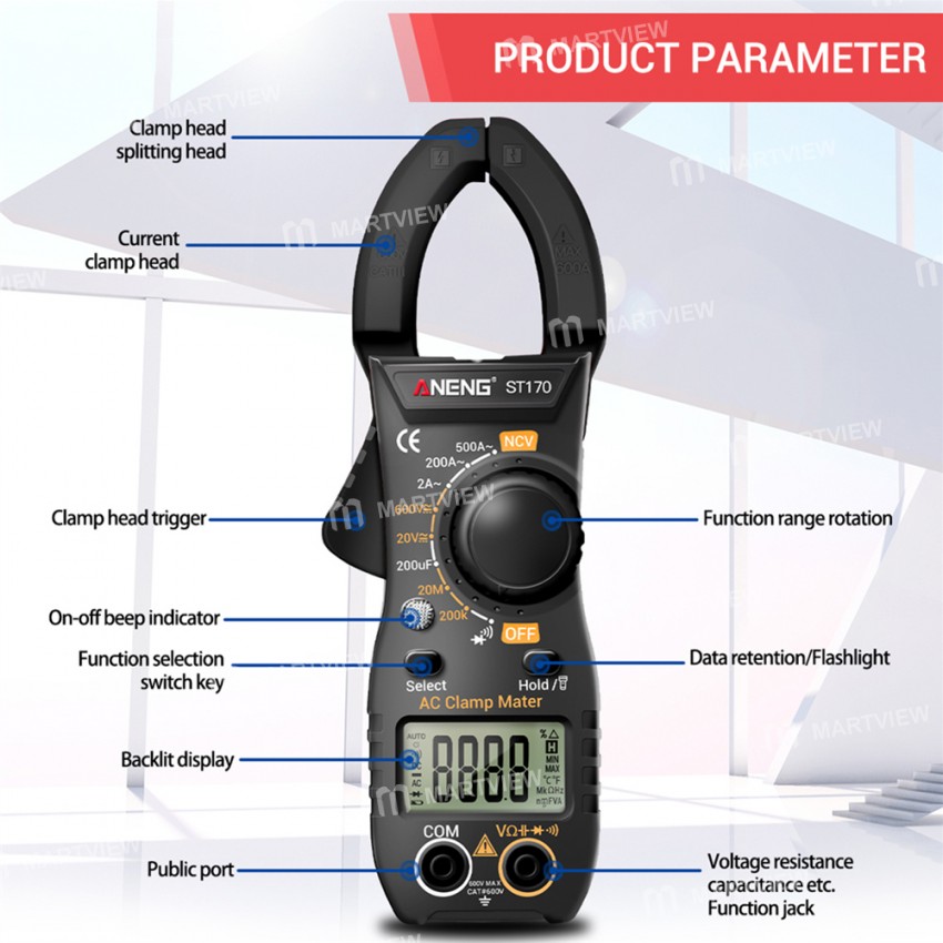 aneng st170-fully-automatic-intelligent-digital-clamp-multimeter-with-ncv-function-10