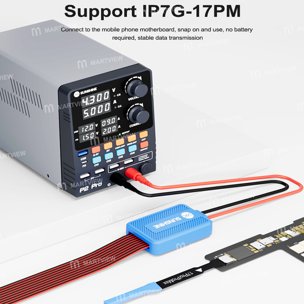 sunshine ss-905k-v20-battery-free-design-power-boot-control-silicone-line-for-iphone-7-to-17pm-11
