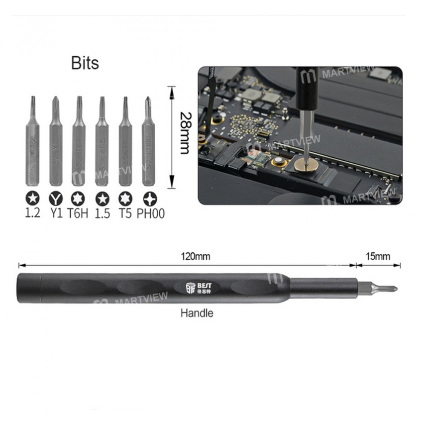 BST-502 18-in-1 Multifunction Disassembly Repair Tool Set For MacBook Pro / Air Notebook