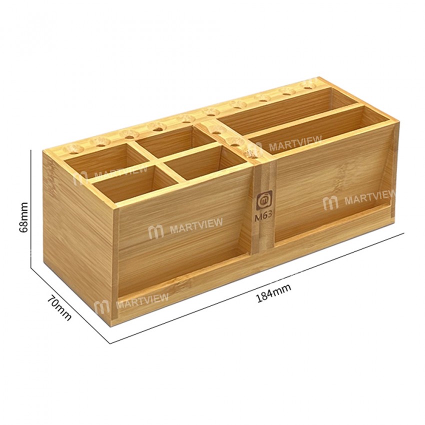 Amaoe M63 Bamboo Storage Stand Box Rack