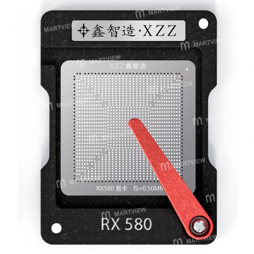 xinzhizao 050mm-magnetic-bga-reballing-tin-planting-platform-for-amd-rx580-graphics-card-2