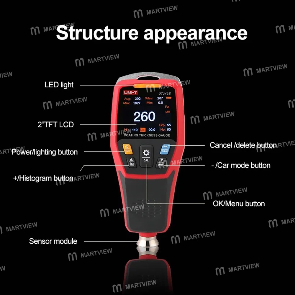 uni t-ut343e-0-2000m-car-coating-thickness-gauge-with-bluetooth-function-17