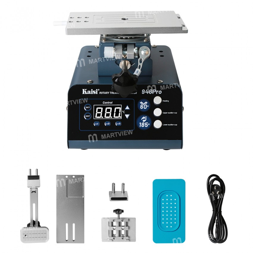 kaisi 946pro-lcd-touch-screen-separator-rotating-thermal-machine-with-double-vacuum-pumps-3