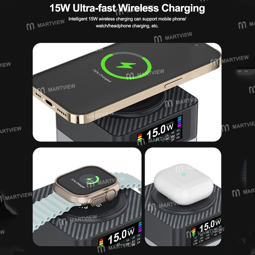 relife q7-80w-6-port-large-size-hd-color-screen-intelligent-charger-with-15w-wireless-charging-11