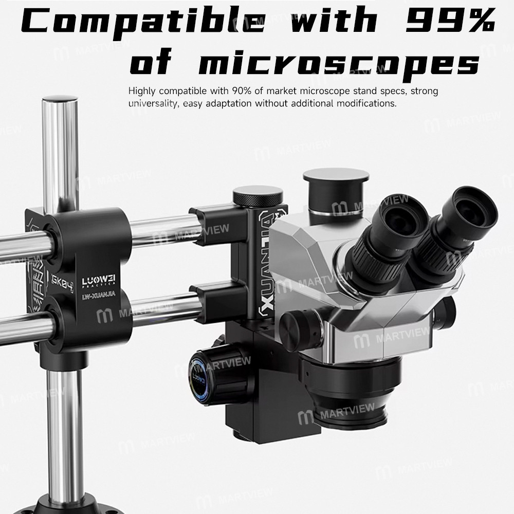 luowei lw-gk04-xuanjia-dual-axis-dual-arm-microscope-swing-arm-stand-compatible-with-most-microscope