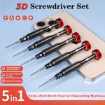 ycs t05-5-in-1-magnetic-precision-3d-screwdriver-set-for-mobile-phone-repair-2