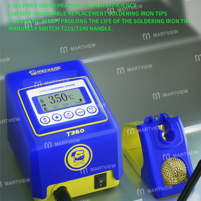 Mechanic T360 Intelligent Temperature Control Soldering Station Compatible for T210/T245 Handle