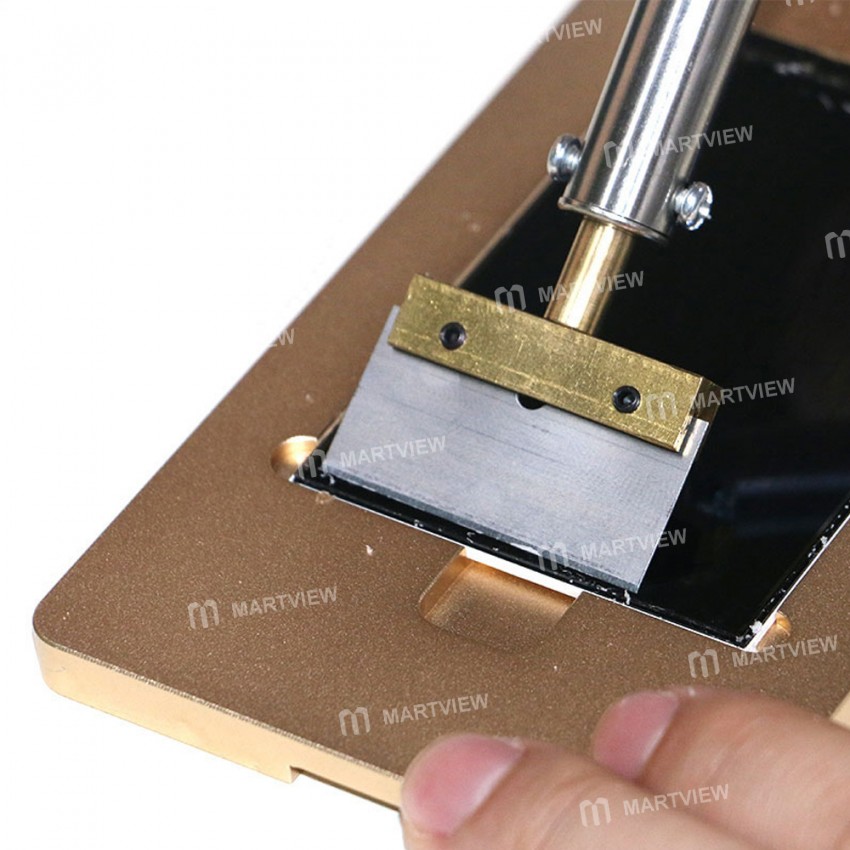 30 / 40 / 60W Short T-type Solder Iron Tip with Blade for Remove Cell Phone Screen UV / LOCA Glue