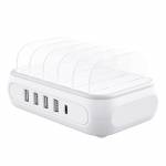 Orico APD-4U1C Type-C 5 Ports Charging Station with Phone Stand for iPhone / Android Phone / Earphon