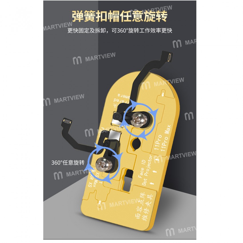 WL Face Lattice Dot Matrix ID Repair Holder Reballing Platform Fixture for iPhone 12 Pro Max / 12 P