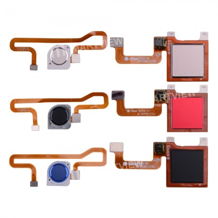 Replacement home button key fingerprint sensor scanner connector flex cable for Huawei y6 prime 2018 y6 pro 2017