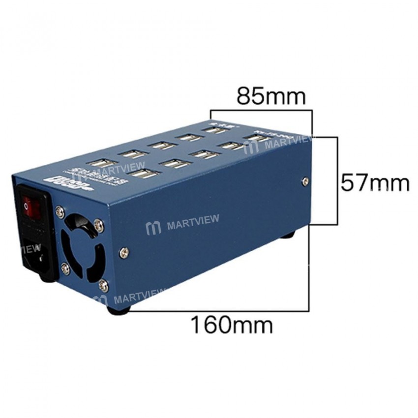 Multiport USB Charging Station for Mobile Phone Tablet Camera MP4 Charger 75W 5V 15A - 20 Port