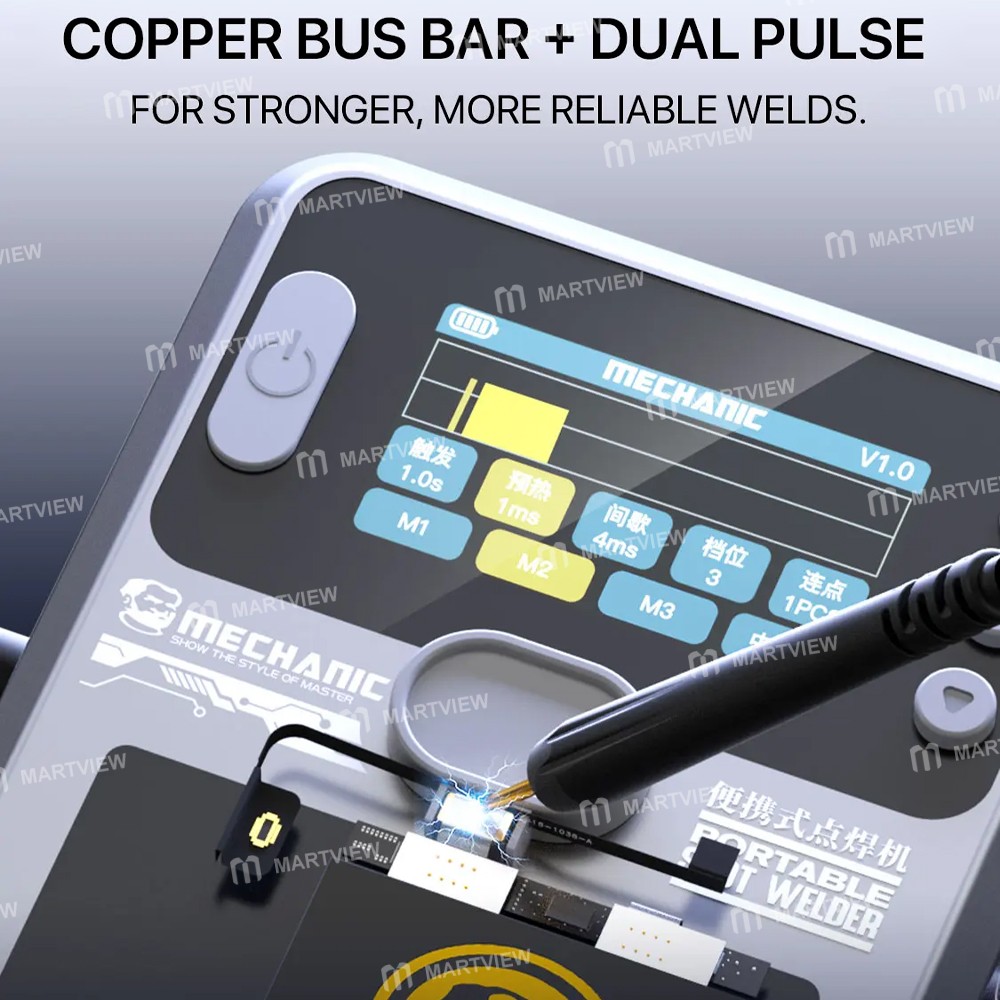 mechanic pn360-portable-manual-auto-double-pulse-digital-display-battery-spot-welder-6