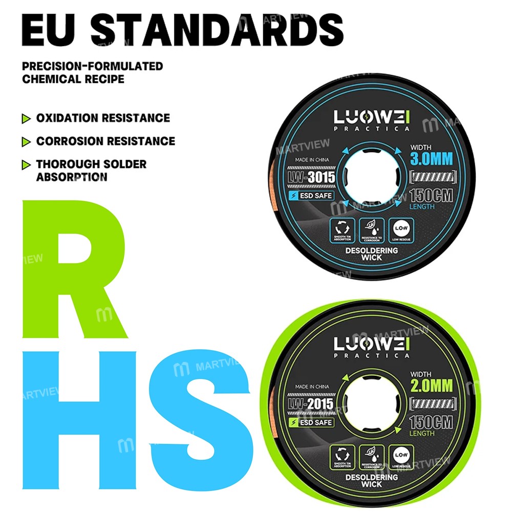 luowei lw-2015lw-3015-low-residue-high-purity-copper-desoldering-wick-6
