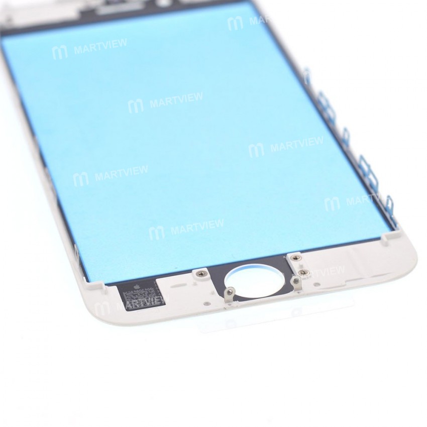 Replacement touch screen digitizer outer glass lens with bezel frame pre assembled for iPhone 6s plu