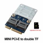 Mini PCI-E to Dual Micro SD Cards Reader for Laptop