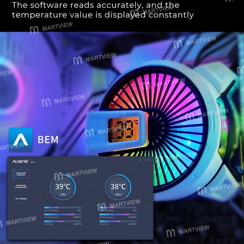 alseye w90-pwm-intelligent-argb-cpu-air-cooling-radiator-with-temperature-display-8