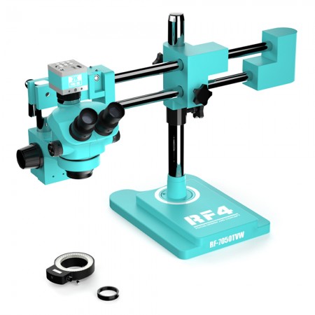 RF4 RF-7050TVW-2KC1 Binocular Stereo Zoom Industrial Microscope with 2K Full HD Camera