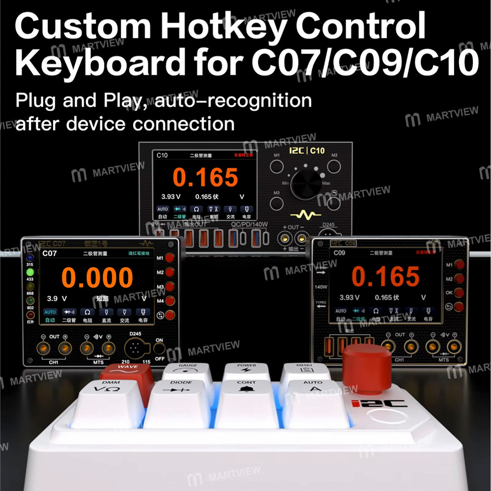 i2c k01-function-switch-keyboard-for-c09-c10-waveform-multimeters-function-switching-5