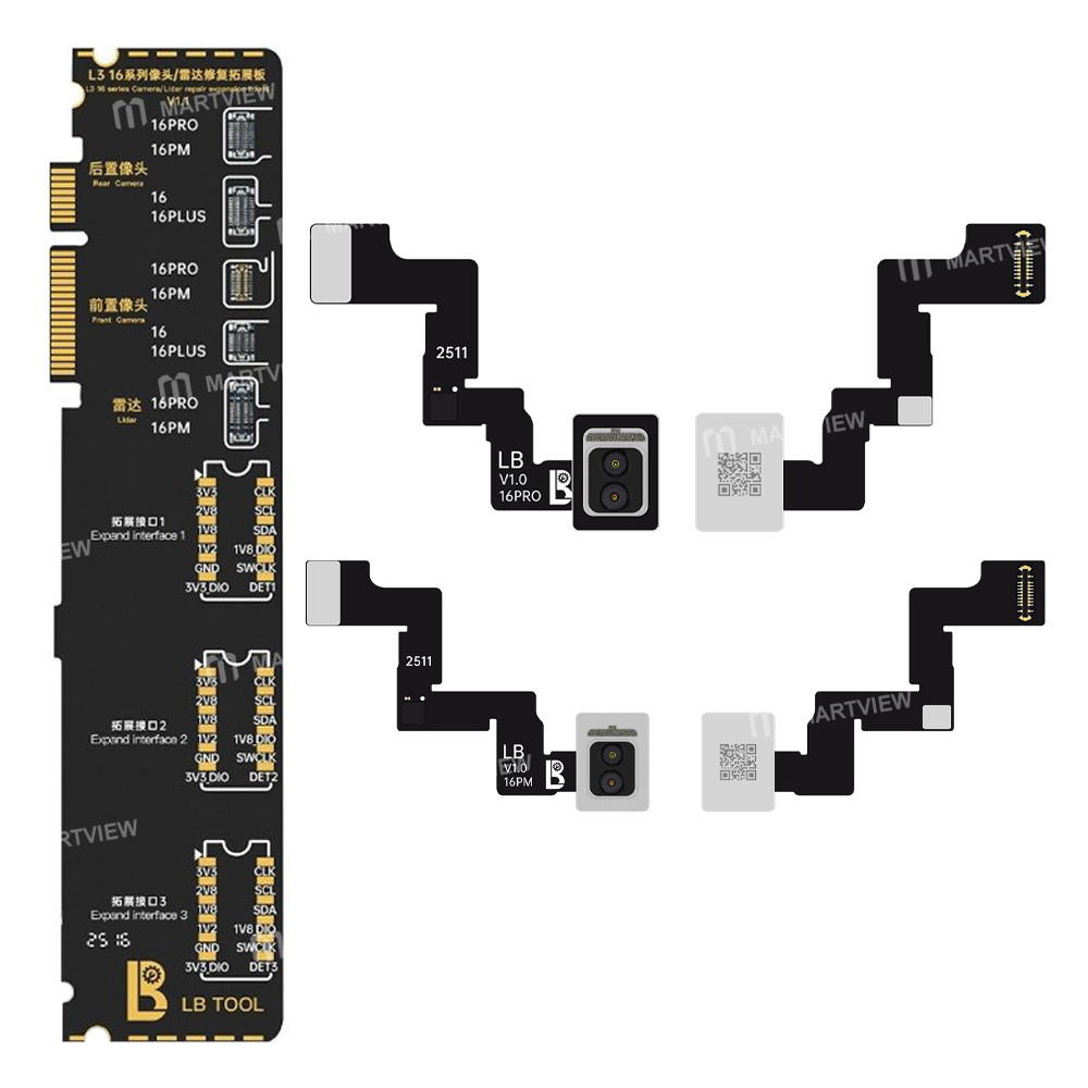 luban l3-camera-lidar-repair-board-radar-repair-cable-for-iphone-16pro-16pro-max-1