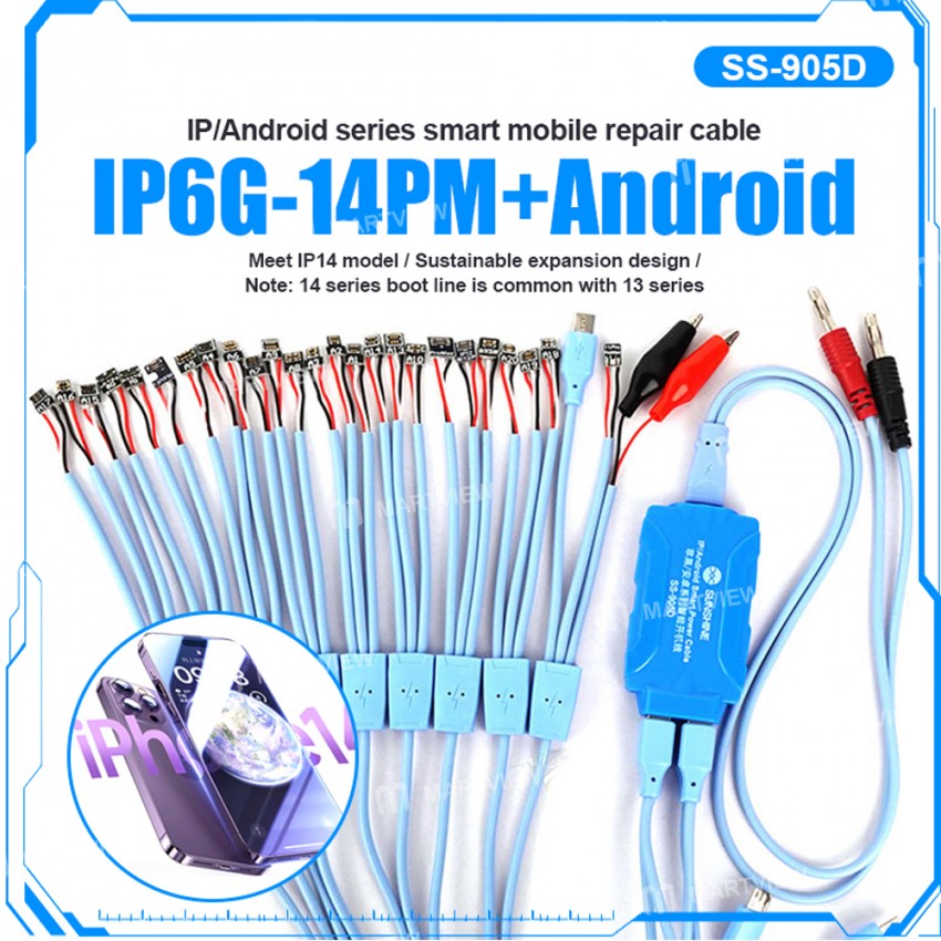 Sunshine SS-905D V7.0 3-Pin Intelligent Power Boot Control Line for Android / iPhone 13 Series