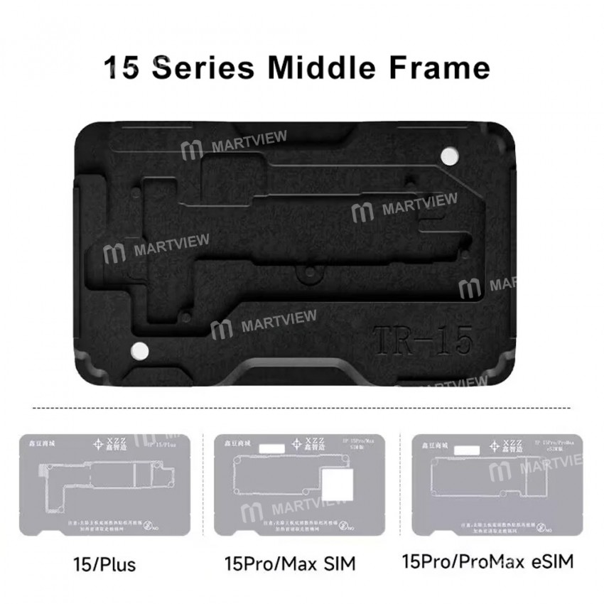xinzhizao middle-layer-motherboard-reballing-platform-with-stencil-for-iphone-15-series-1