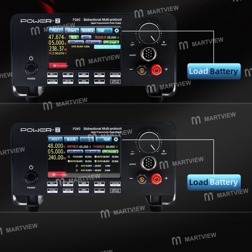 chargerlab power-z-p240-bidirectional-multi-protocol-digital-programmable-power-supply-4