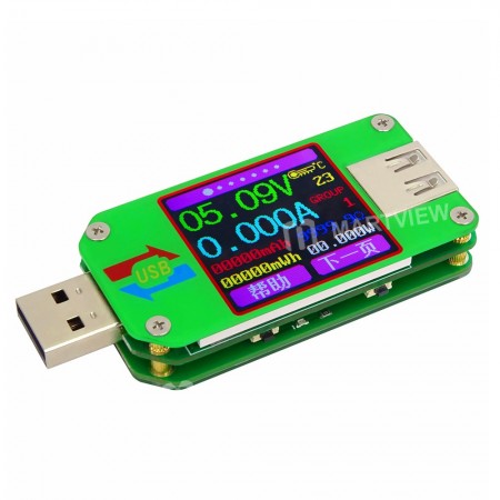 UM24 UM24C 1.44inch Color LCD Meter Portable Digital USB Multimeter USB Tester Current Voltage Charger Capacity Detector