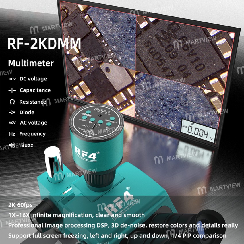 rf4 rf-2kdmm-2k-camera-with-multimeter-function-for-stereo-trinocular-microscope-3