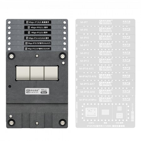 Amaoe Mbga-IP 30-in-1 CPU / Hard Disk / WiFi / Baseband BGA Reballing Platform for iPhone 7-16Pro Max