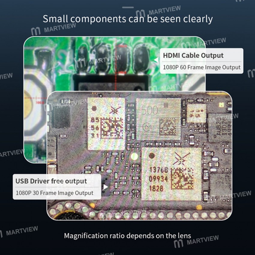 Mega-Idea CX3-CMOS 4800W HDMI / USB Input Trinocular Microscope Industrial Grade HD Camera