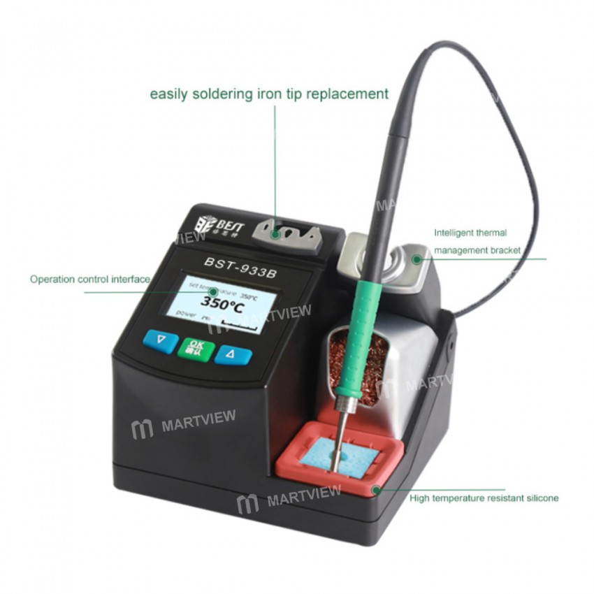 BEST BST-933B Precision Lead-free Double Channel Power Supply Smart Soldering Station